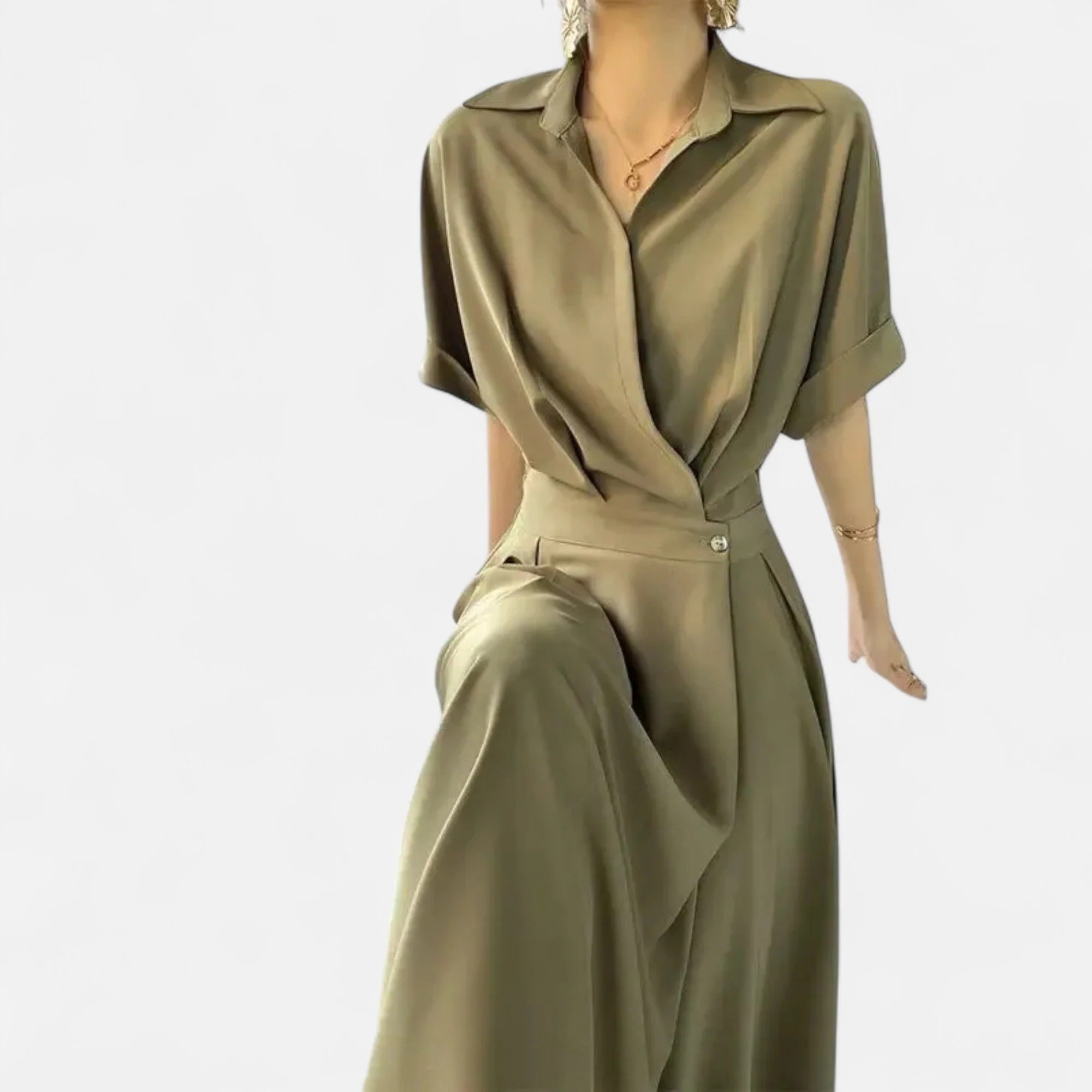 Elowen™ | Women’s Shirt-Dress in Cotton-Blend