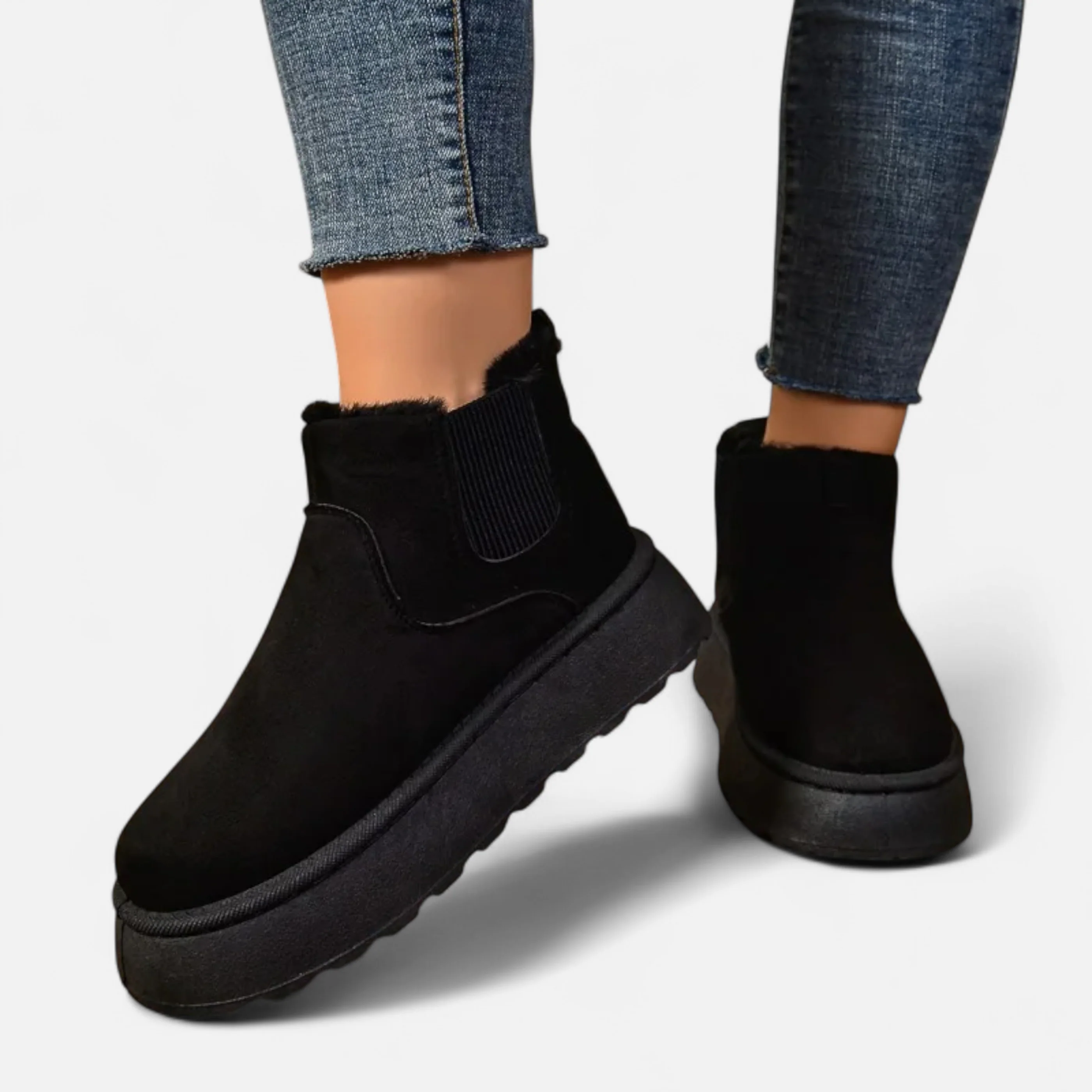 Elowen™ | Women’s Short Plush Platform Ankle Boots