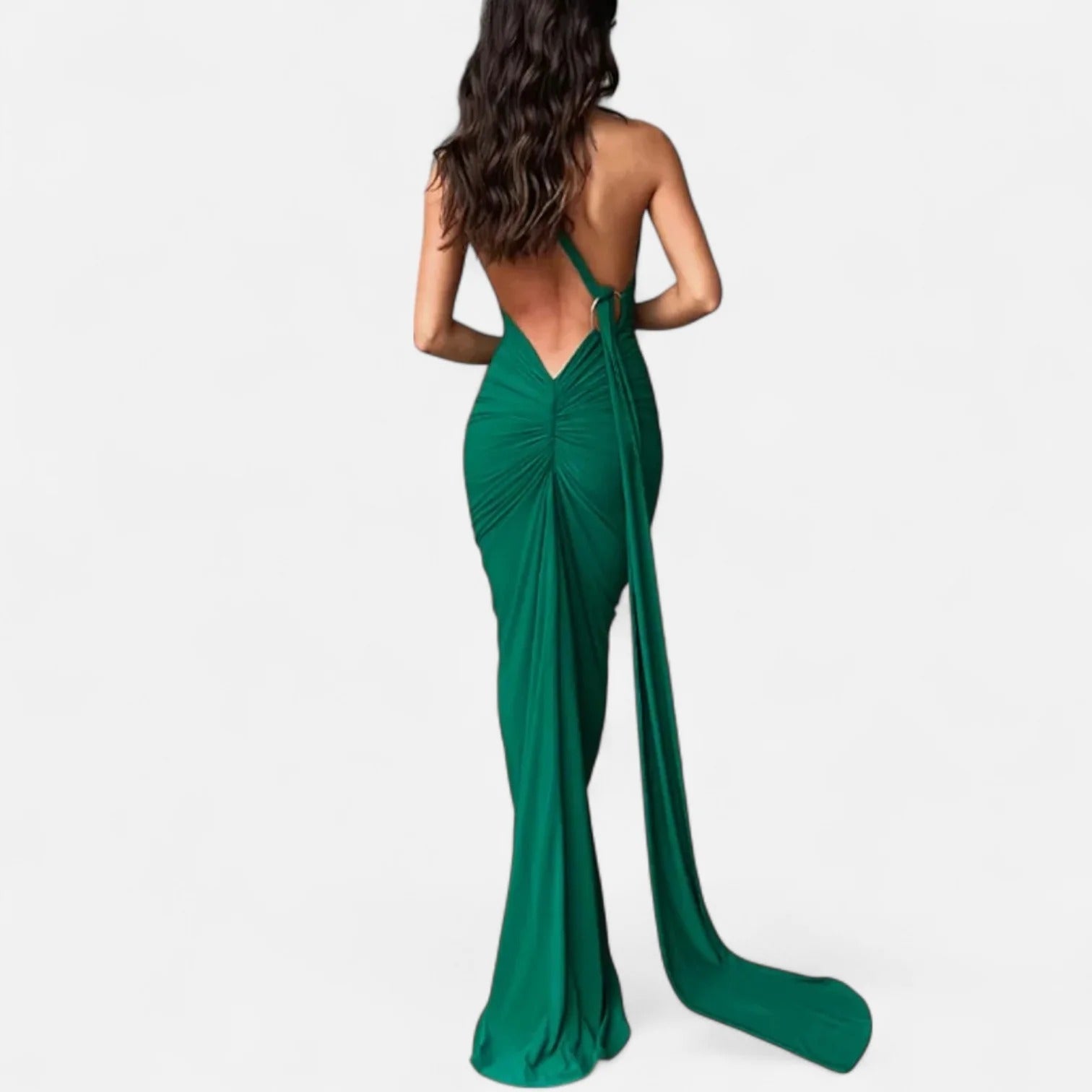 Elowen™ | Women’s Backless Scarf-Tie Evening Dress