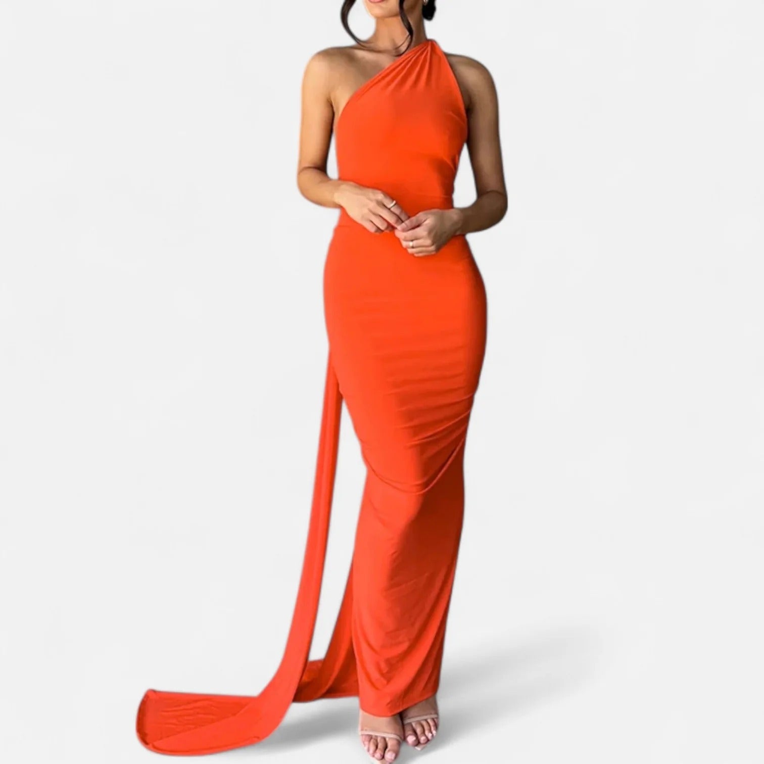 Elowen™ | Women’s Backless Scarf-Tie Evening Dress