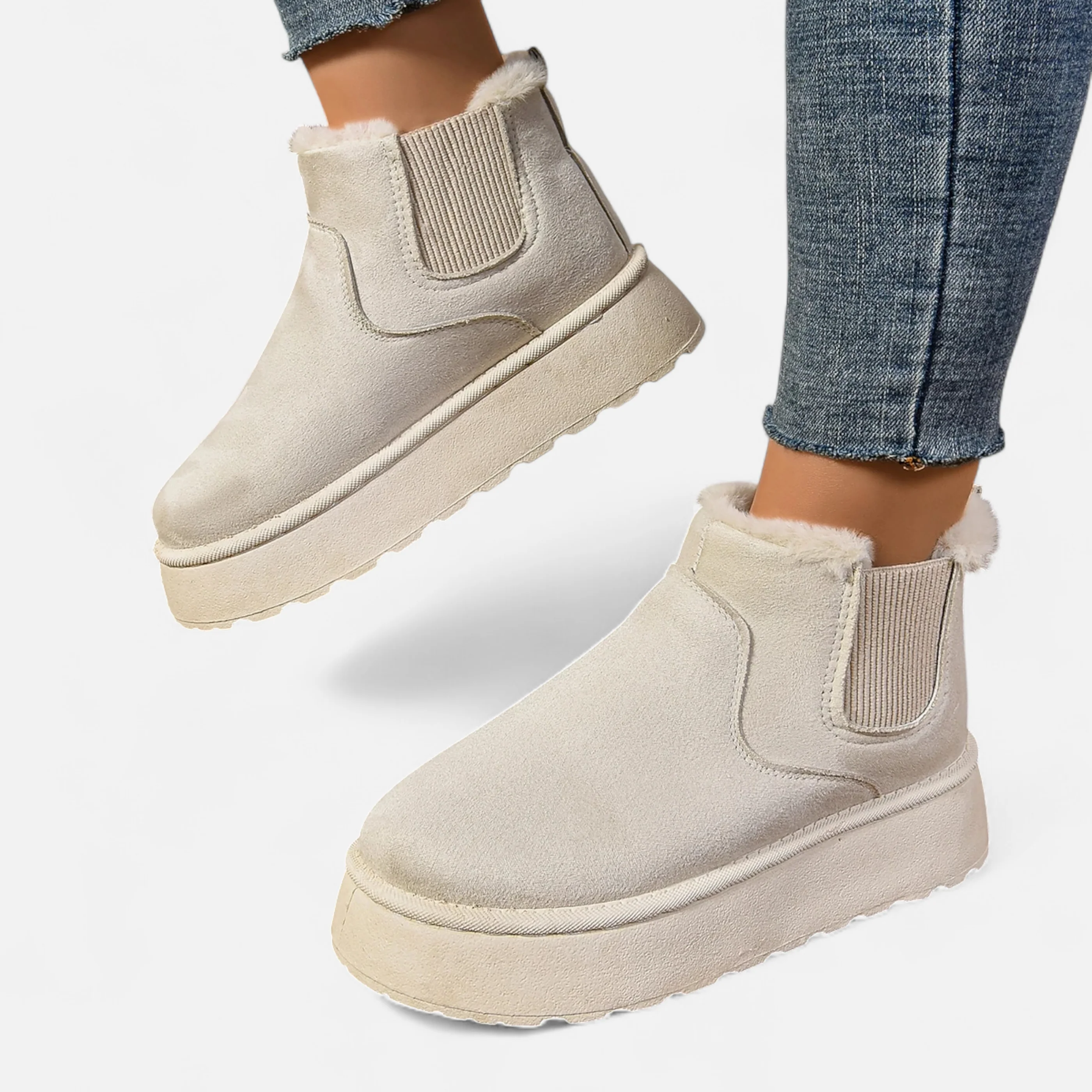 Elowen™ | Women’s Short Plush Platform Ankle Boots