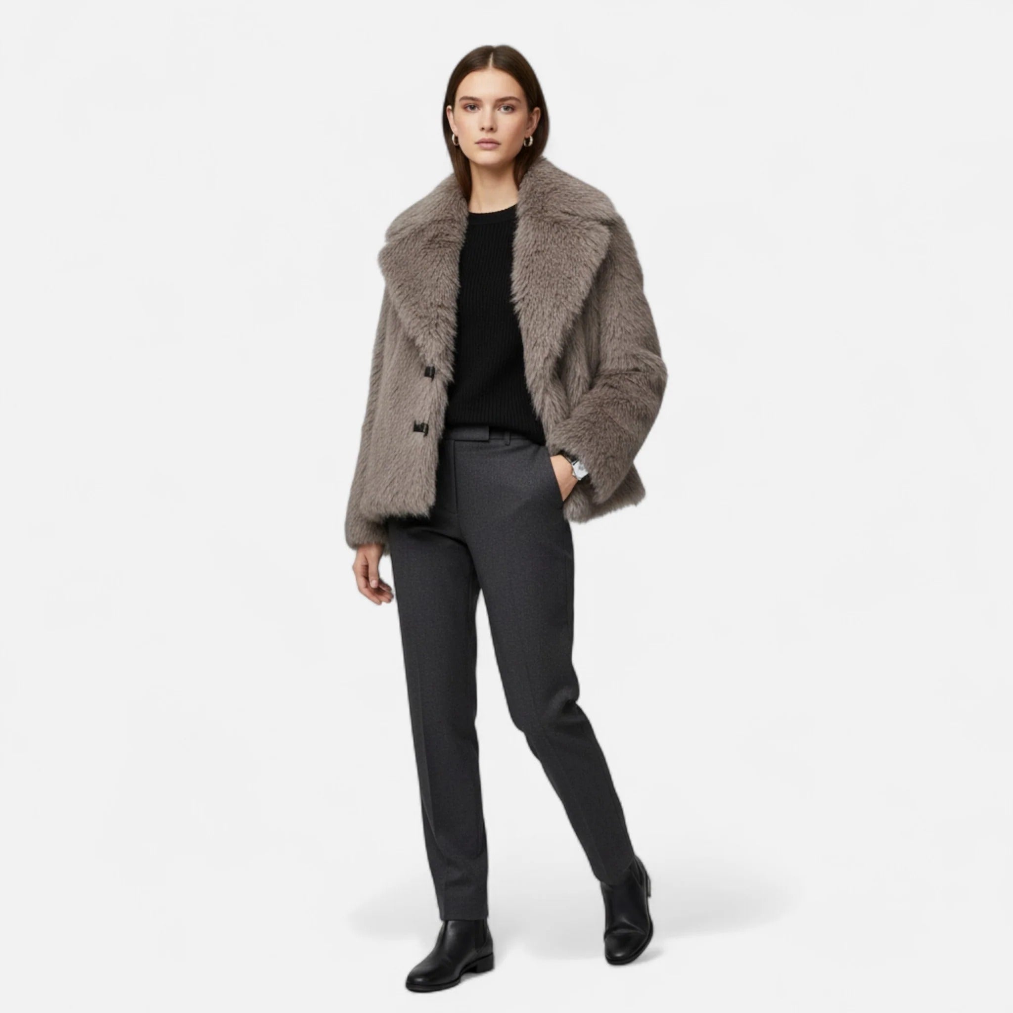 Elowen™ | Women’s Faux Fur Coat