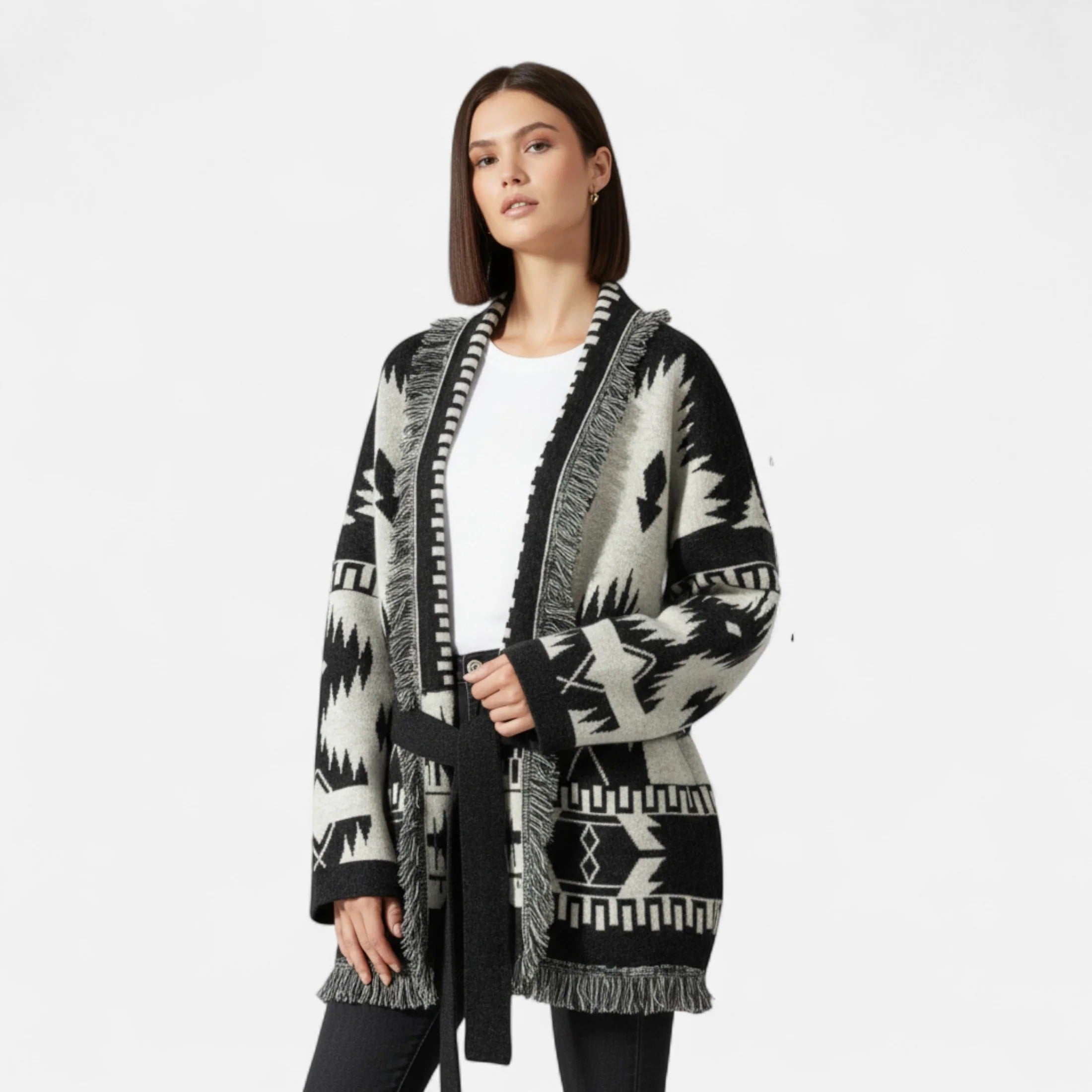 Elowen™ | Women’s Cashmere Jacquard Cardigan