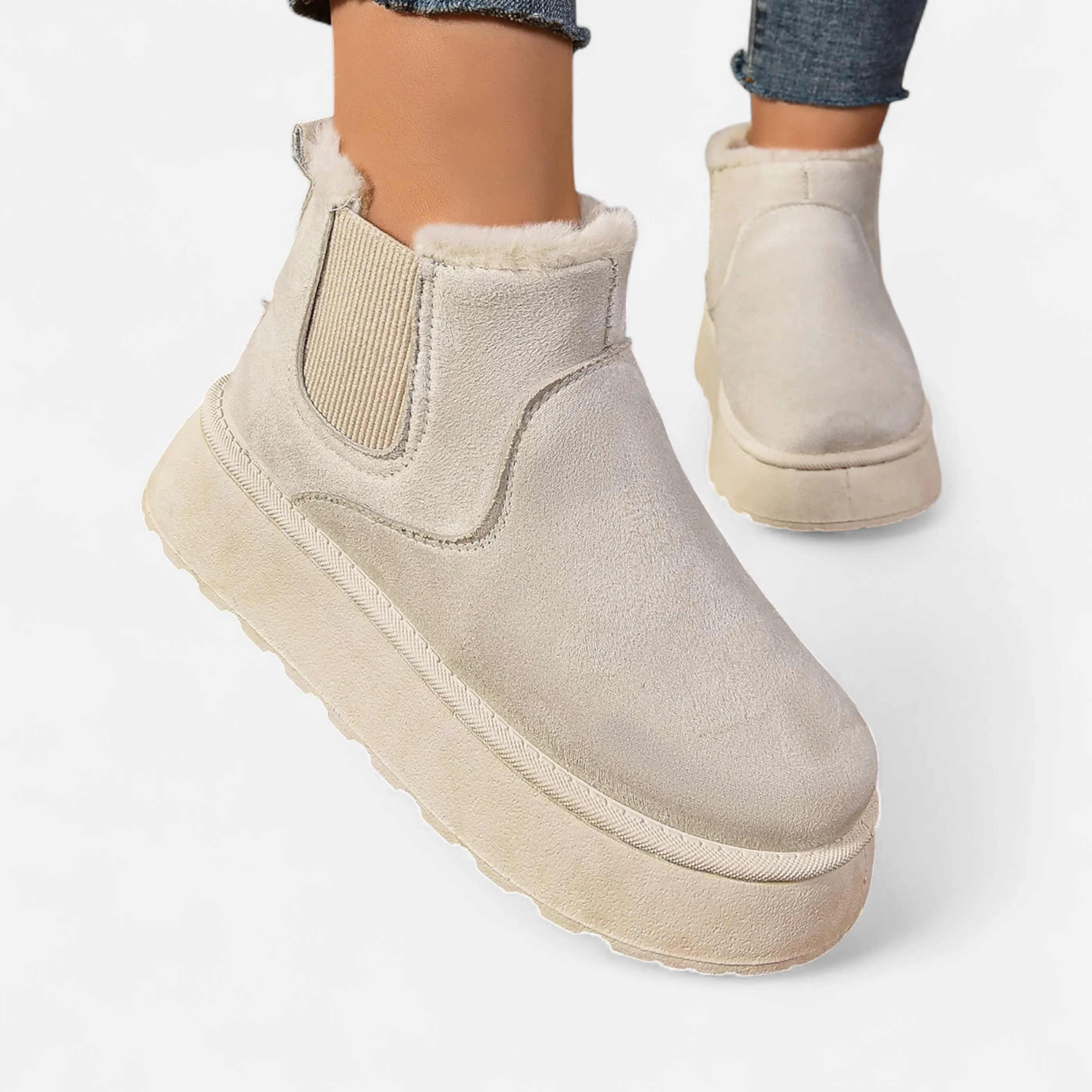 Elowen™ | Women’s Short Plush Platform Ankle Boots