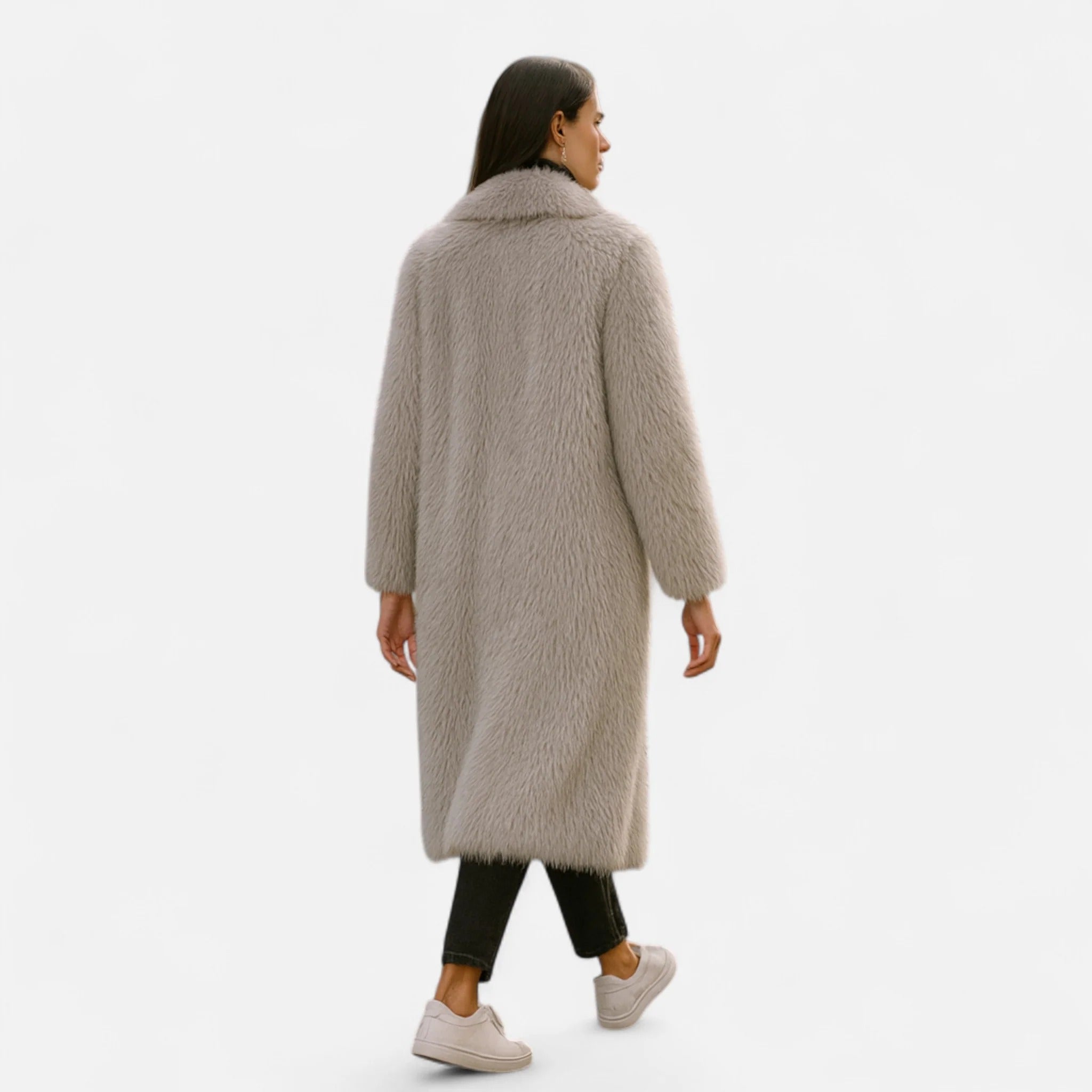 Elowen™ | Women’s Long Faux Fur Overcoat