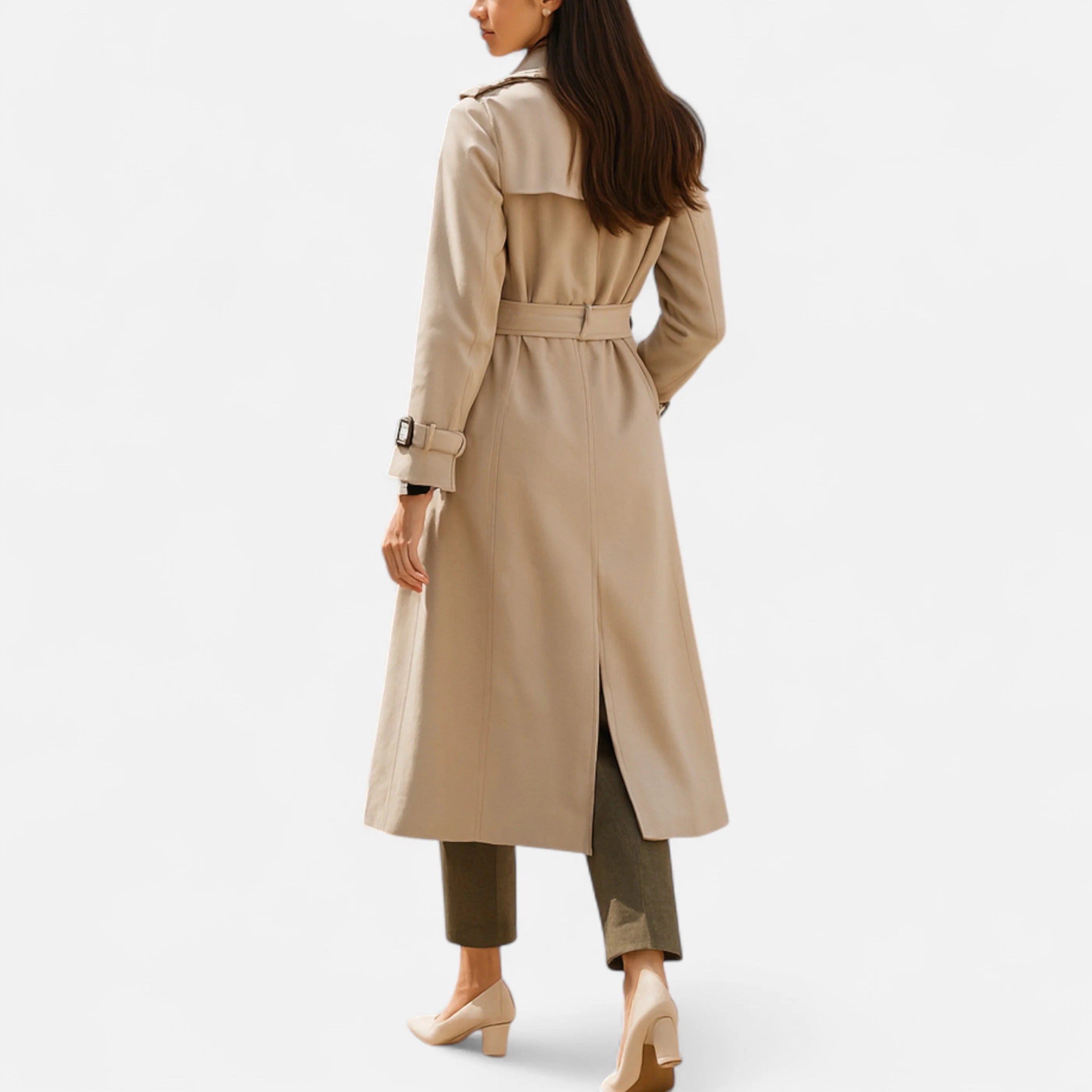 Elowen™ | Women’s Classic Over-Knee Trench Coat