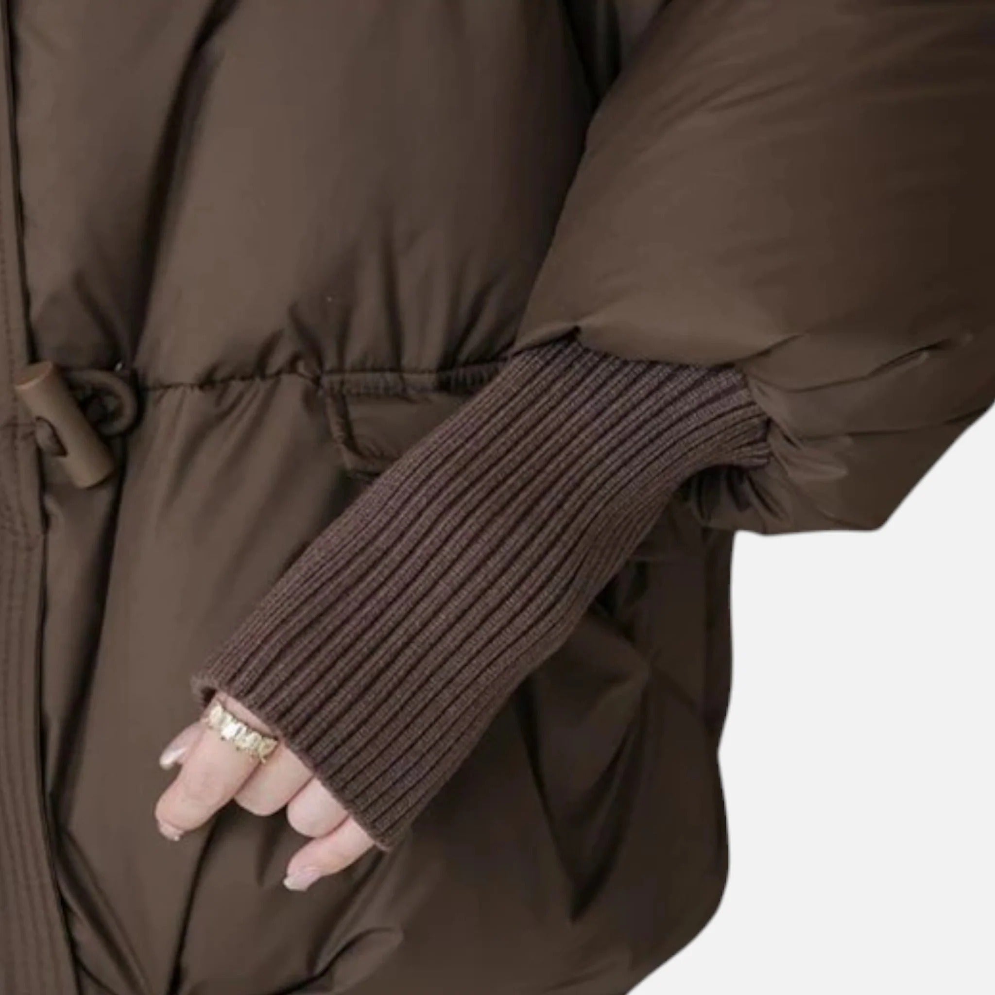 Elowen™ | Women’s Luxury Fur-Collar Winter Puffer Coat