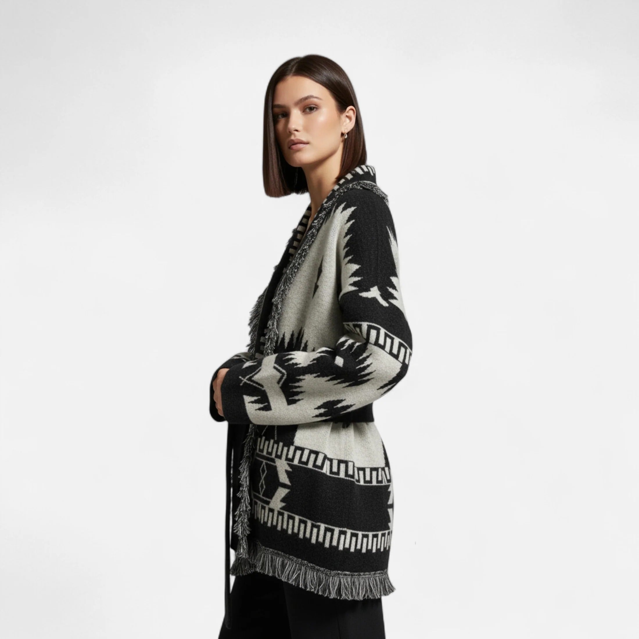 Elowen™ | Women’s Cashmere Jacquard Cardigan