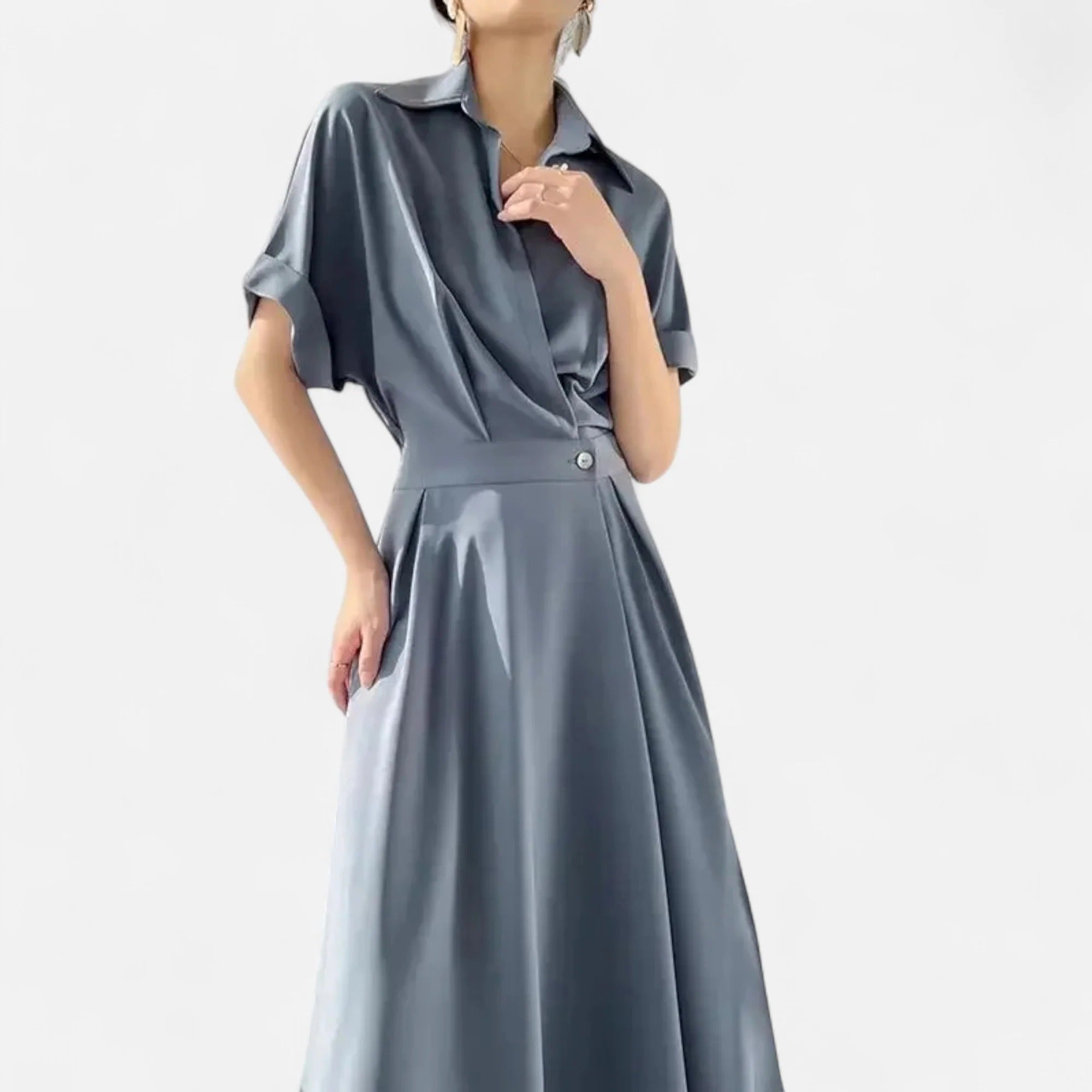 Elowen™ | Women’s Shirt-Dress in Cotton-Blend
