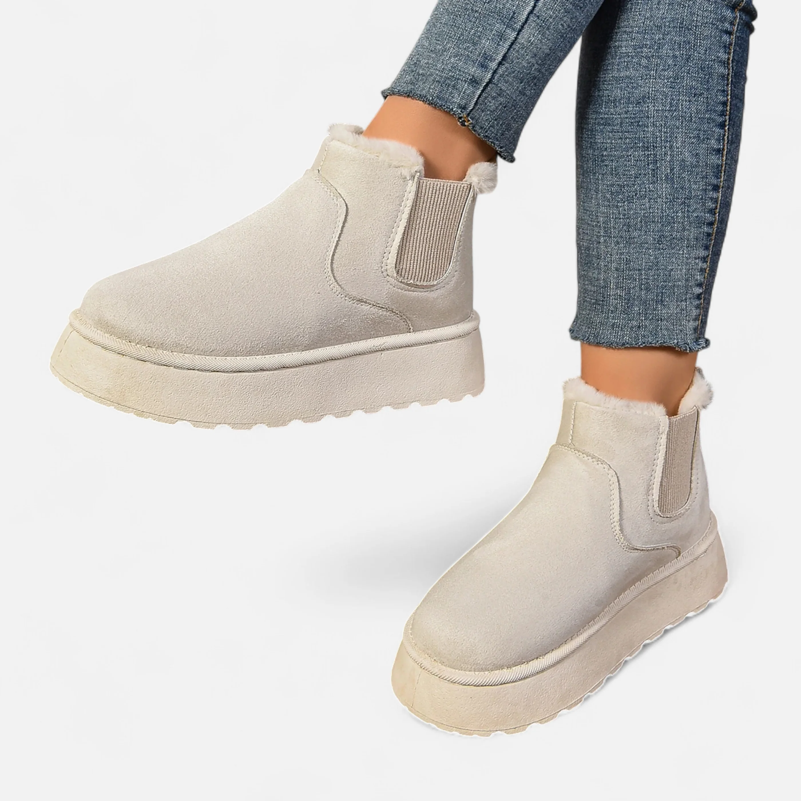 Elowen™ | Women’s Short Plush Platform Ankle Boots