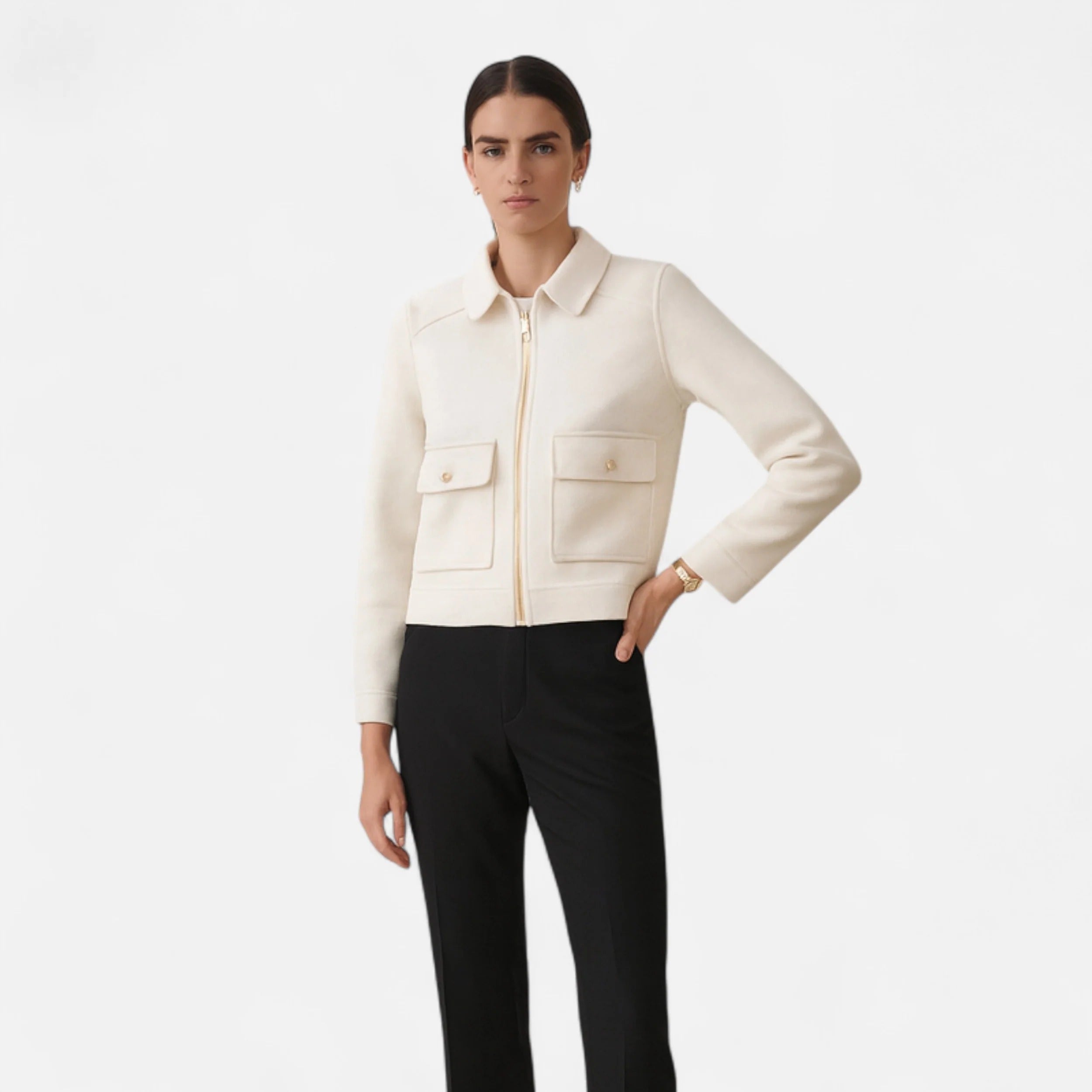 Elowen™ | Women’s Elegant Winter Zip Jacket