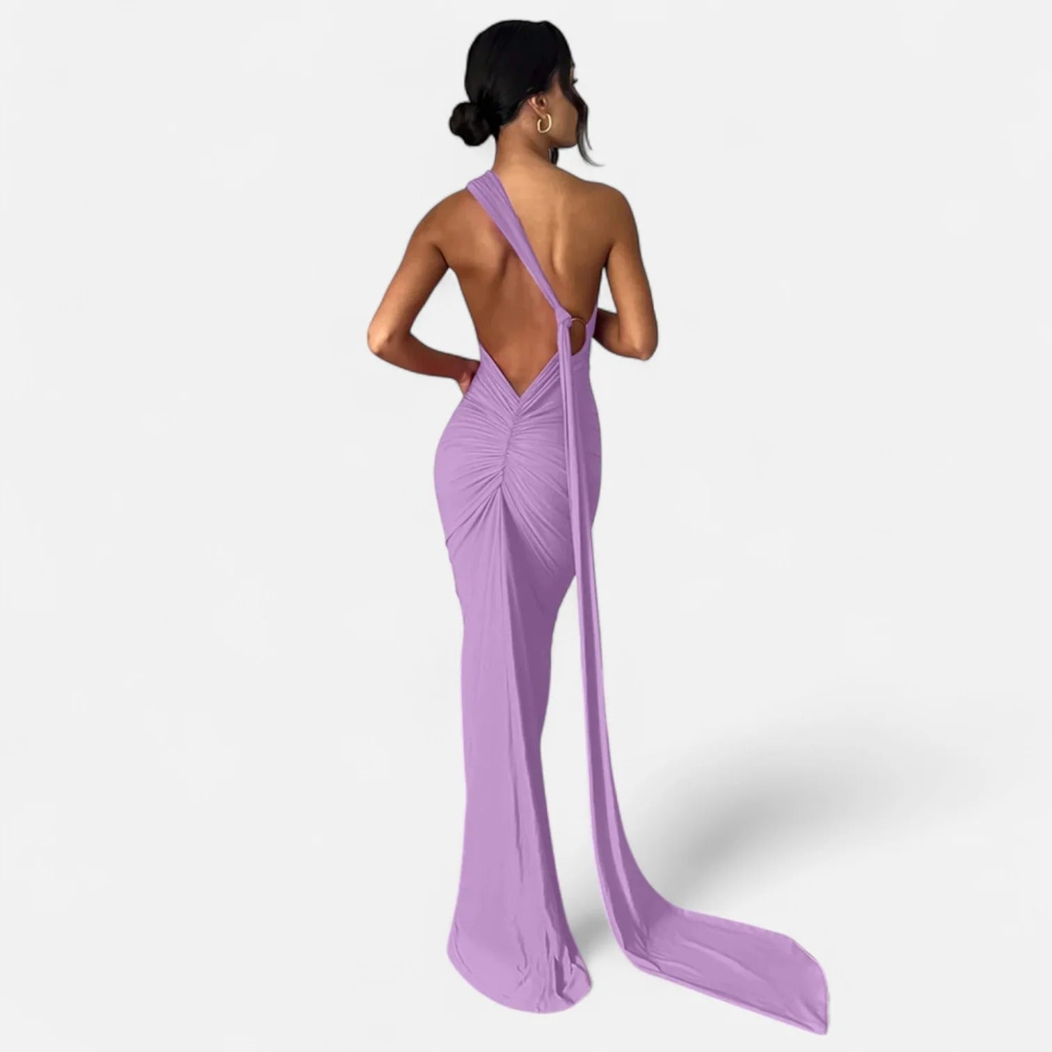 Elowen™ | Women’s Backless Scarf-Tie Evening Dress