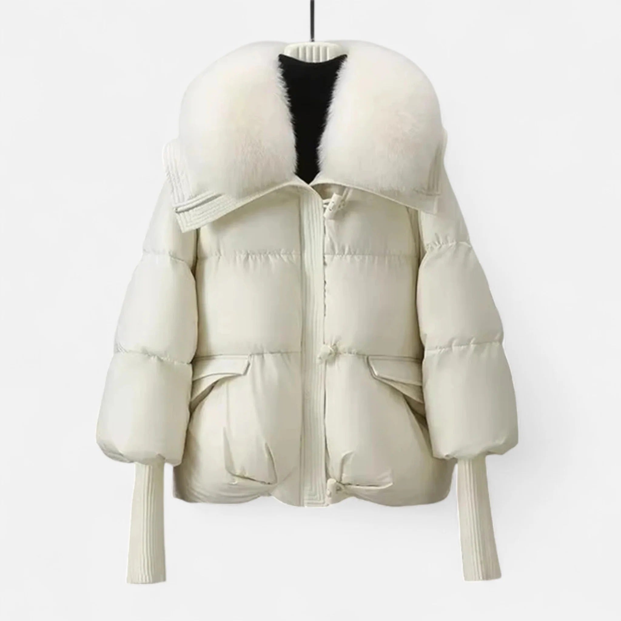Elowen™ | Women’s Luxury Fur-Collar Winter Puffer Coat